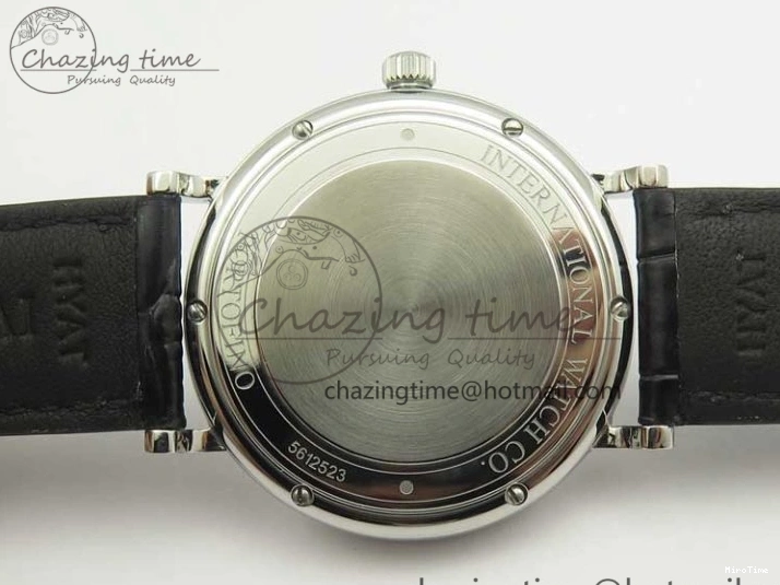 MIROTIME 0730 Portofino Automatic SS MKF 1:1 Best Edition White Dial On Black Leather Strap MIYOTA 9015 V Original 7204